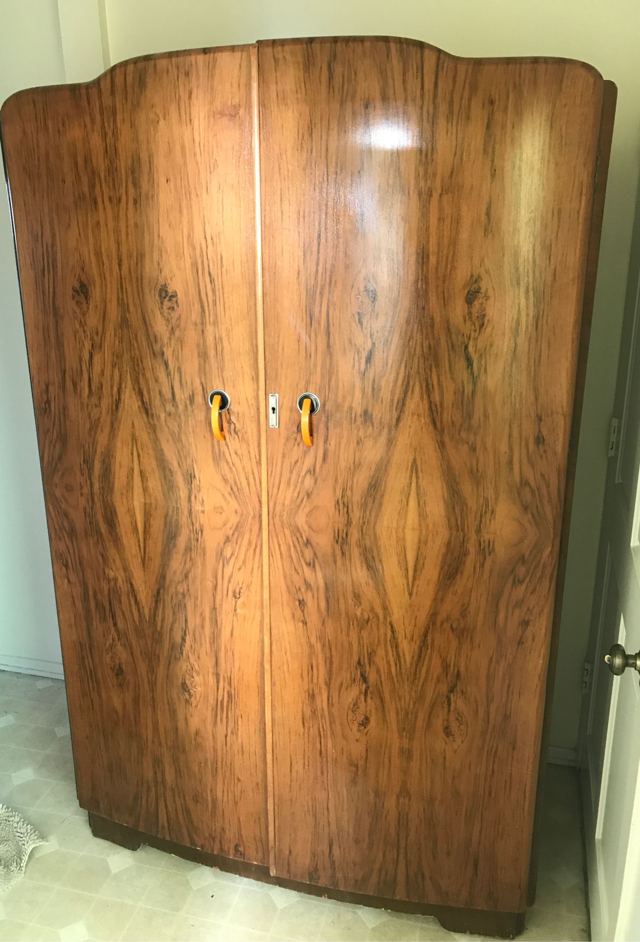 Vintage Art Deco Armoire Wardrobe