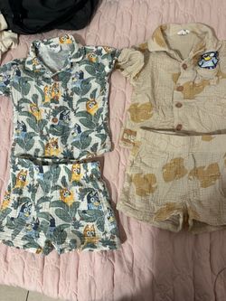 Toddler boy bluey summer outfits