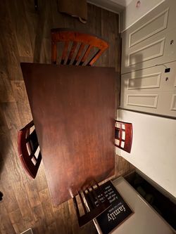 Wooden Table W/ Chairs