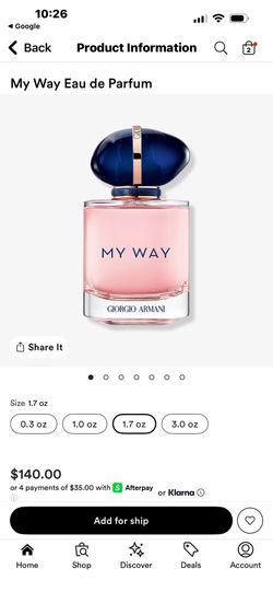 Giorgio Armani My Way 1.6 edp