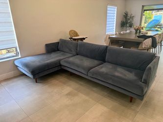 Blue sectional sofa