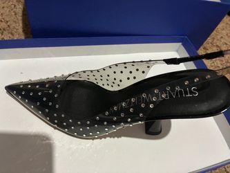 Stuart Weitzman Crystal Embellished Pointed-Toe Heels