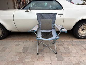 EMBARK FOLDING CAMP CHAIR WITH CUP HOLDERS – $10