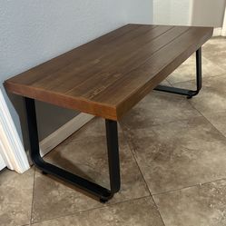 (NEW) 40” Wide Rustic Fir Wood Grain Coffee Table