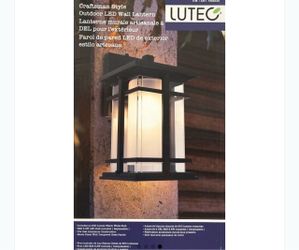 Lutec Craftsman Style Outdoor LED Wall Lantern