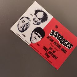 Three Stooges Fridge Magnet with Moe, Larry, Curly