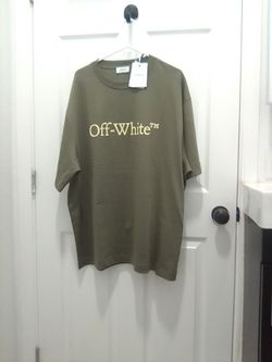 Off-White Logo T-Shirt Olive Green