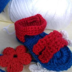 Crochet baby shoes