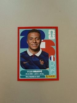 Mbappe Red Panini WC Sticker