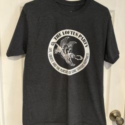 Charcoal Graphic Tee with Winged Tiger