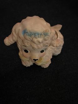 Vintage new Samson lamb planter