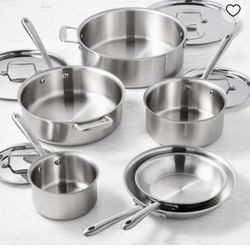 New, D3, 10 piece All Clad set, D3aled In Original Box