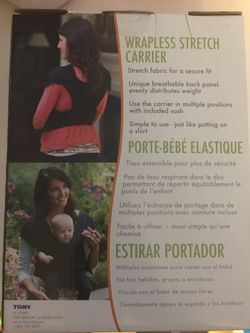 Wrapless stretch Carrier baby.