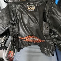 Leather Jacket And Leather Vest 