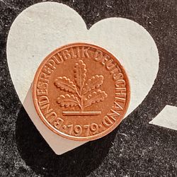 1979 F 1 Pfenning German Coin