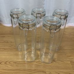 Very Tall Glass Jar Set