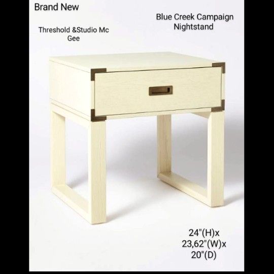 Brand New Blue Creek Campaign Nightstand Threshold & Studio Mc Gee