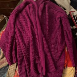 Magenta Knot Sweater Woman’s 1x