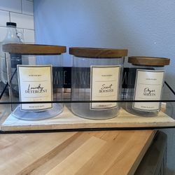 Laundry Room Jars And Shelf 