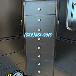 Black Paulina Diamond Knob Dresser Cajonera Chest Mueble Nuevo 