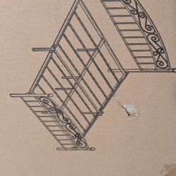 Twin Size Wrought Iron Black Bed Frame