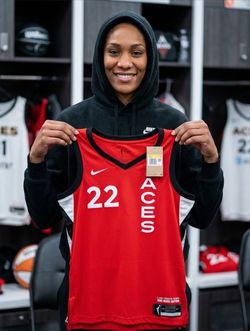 Nike WNBA A'ja Wilson Las Vegas Aces Rebel Jersey
