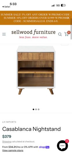 Casablanca nightstand