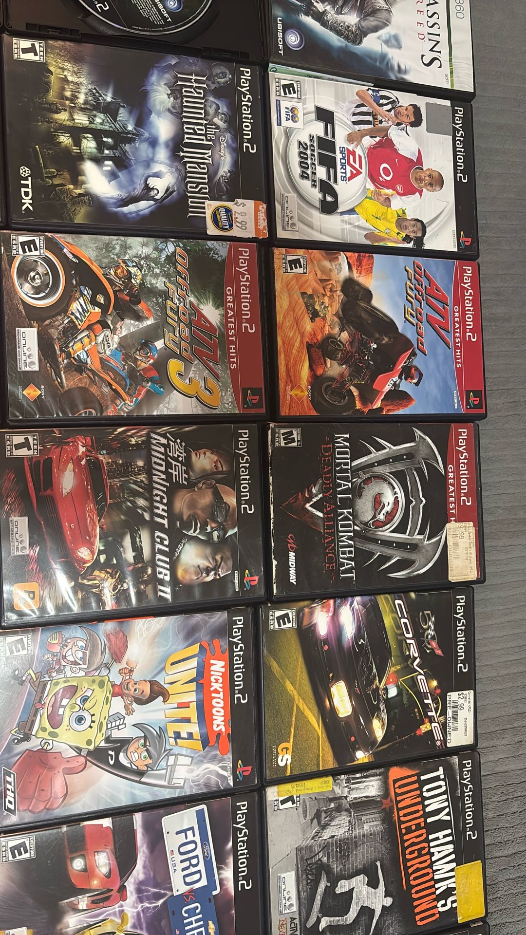 PlayStation 2 Games And 1 Xbox Game