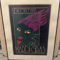 Signed #471/500 Ku Martin 1981 Margo Gras Print
