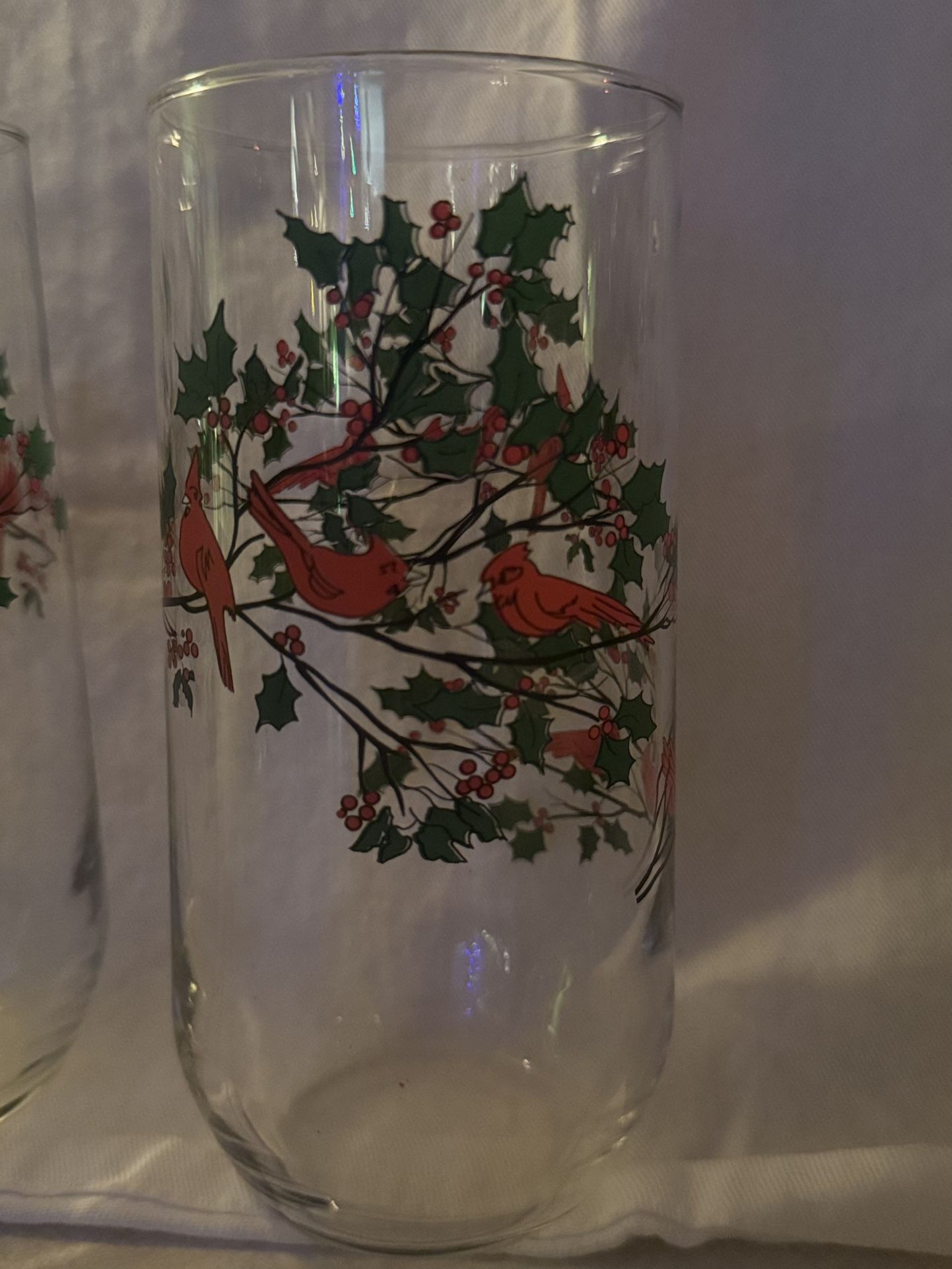Vintage Christmas Glasses