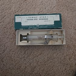 Vintage American Hospital Supply Corp Inter-fit Syringe