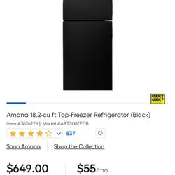 18.2 Cubic Foot Fridge 