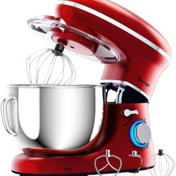 Costway 6.3 Tilt-Head Food Stand Mixer 6 Speed 660W