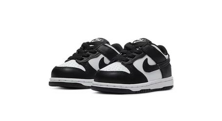 Nike Toddler Dunk Low Retro White Black Panda Size 9C
