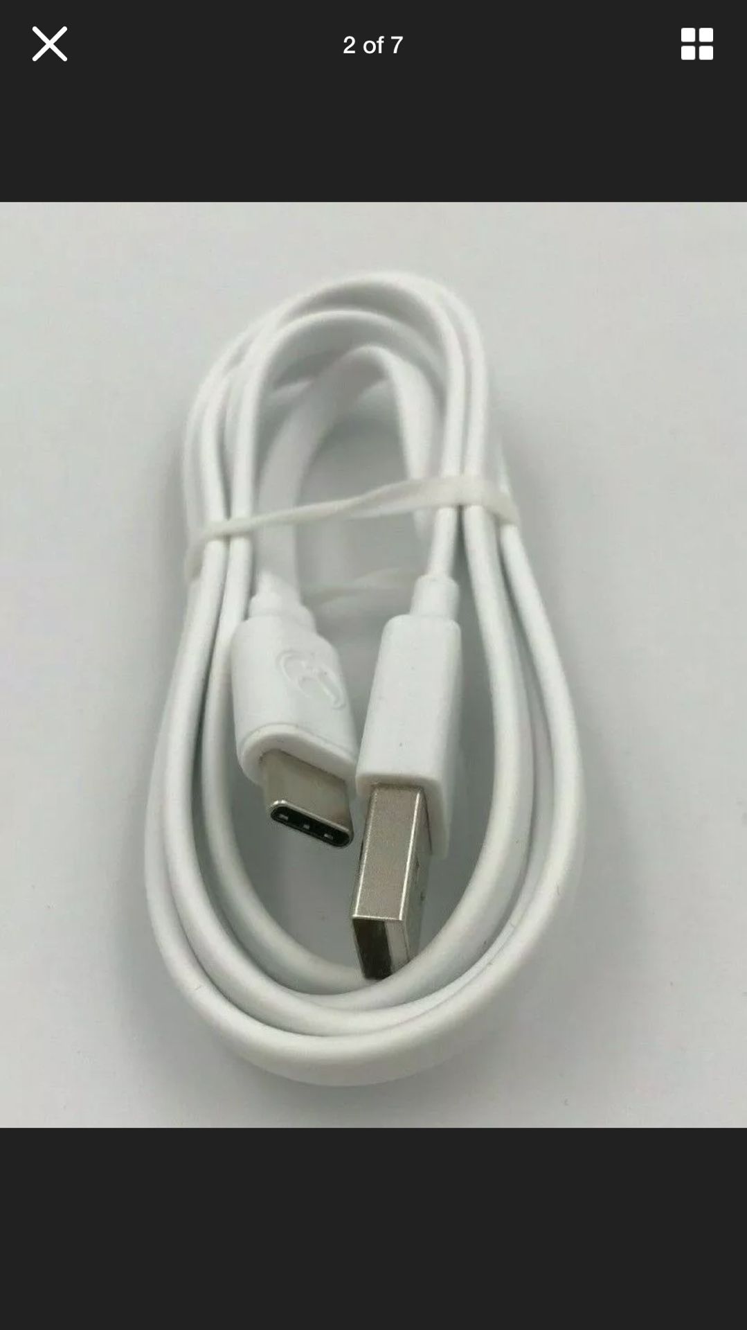 Flat Series USB to USB-C Cable 1m Length High Quality White Cable by Bon.elk