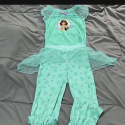 Cute Original Jasmine Pajamas Size 5T For Toddlers Ages 4-5 Disney Princess Night Clothes 