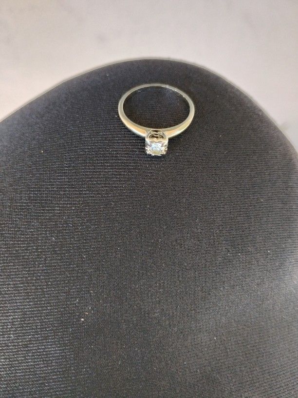 14 Karat Solitaire Engagement Ring 3/4 Carat Diamond