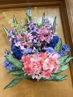 Floral Door Basket