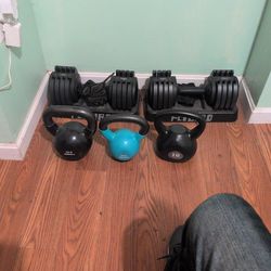 Adjustable Dumbbells & Kettlebells