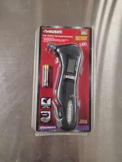 Husky 5 in 1 Digital Tire Gauge Multitool