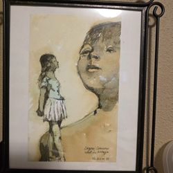 Original Artist Sketch Of The Ballerina By Degad