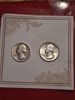 2 90% Silver U.S Quarters