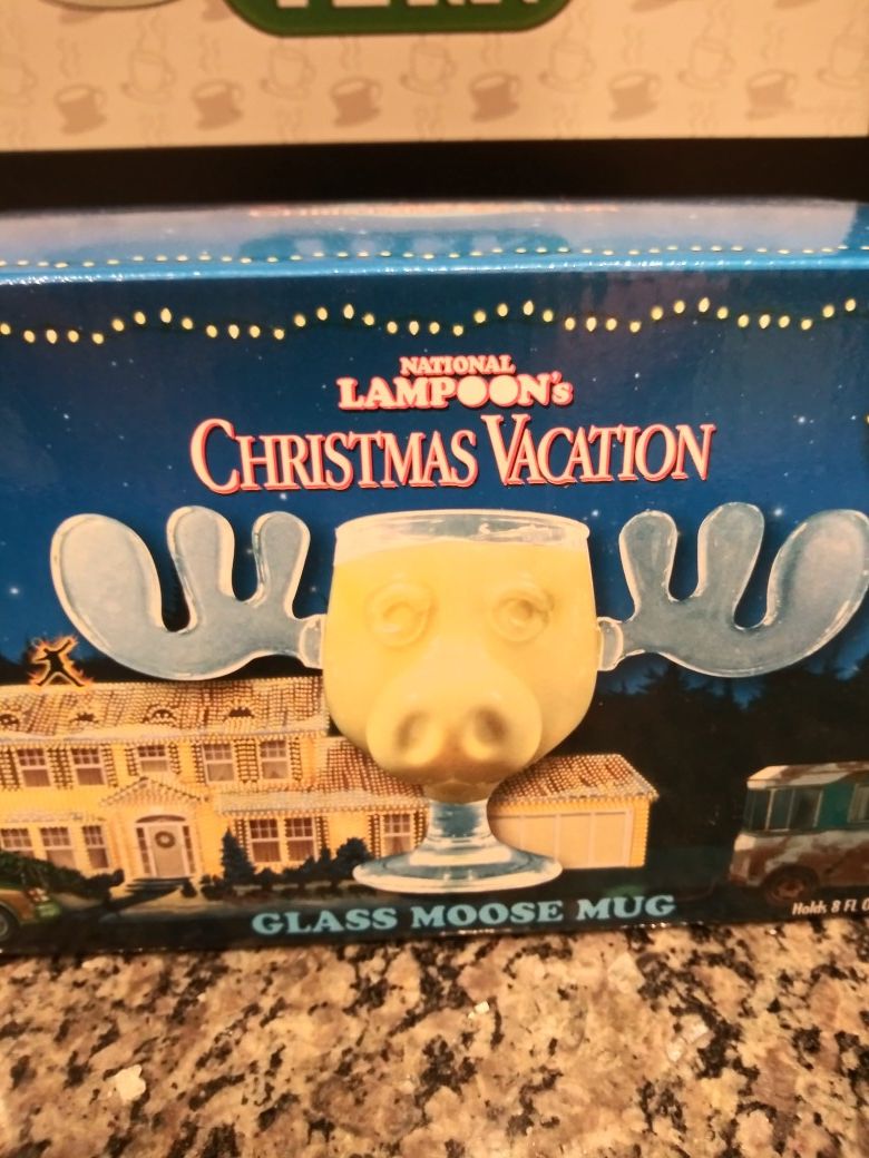 Glass Moose Mug: Natl. Lampoon Xmas Vacation