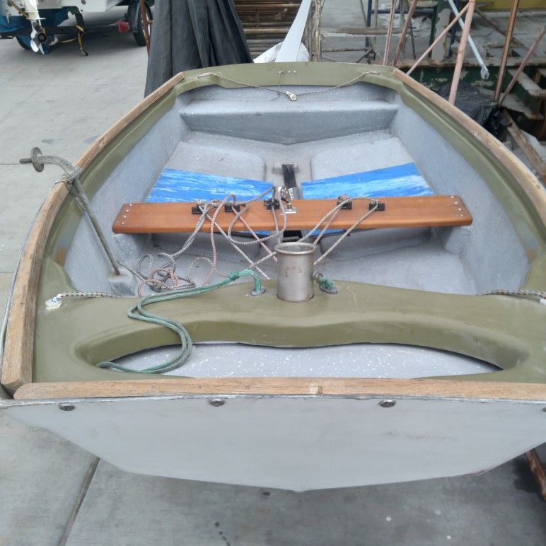 Sabot ready to sail.