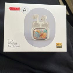 Wireless Touchscreen Earbuds with Smart Touch Screen Case - TWS True Wireless Bluetooth 5.4 Headphones - ANC Active Noise Cancelling - Blue Tooth Earp