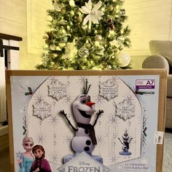 New  Sealed Disney Animated Olaf Frozen Christmas Animatronic Home Depot Decor Decoration 