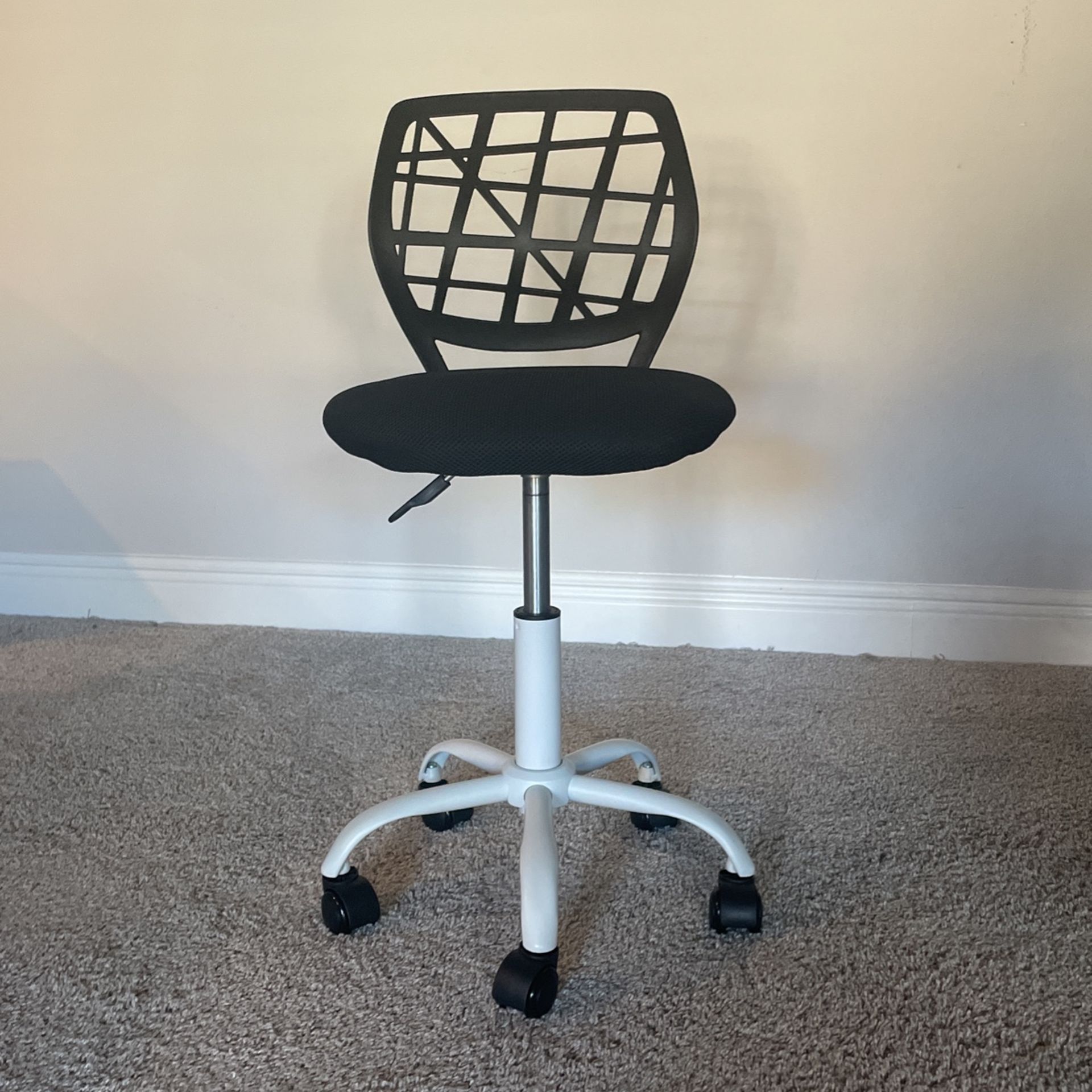 A Pair Of Black Rolling Chairs From Wayfair (19 Inches Wide)