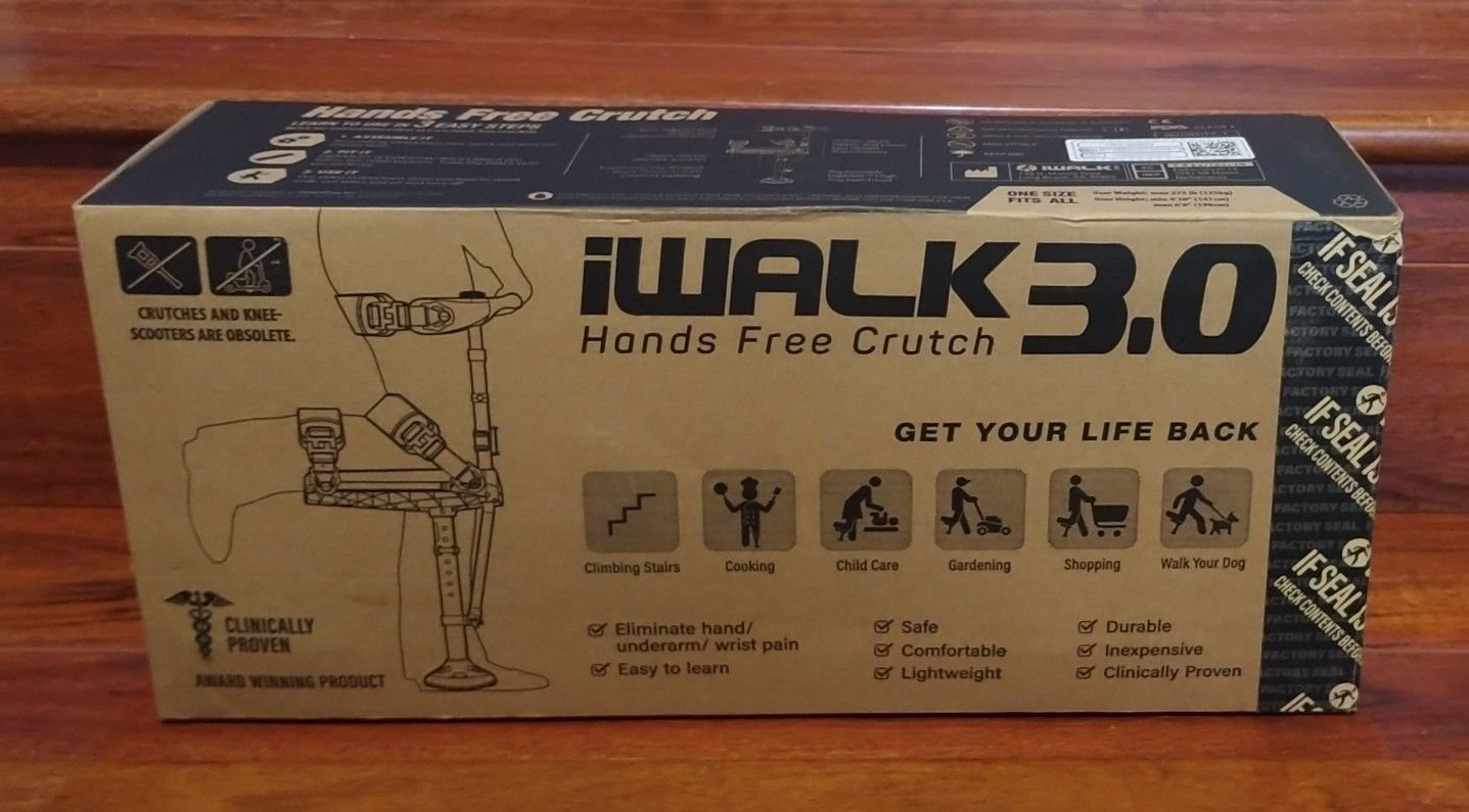 iWALK 3.0 Hands Free Crutch Knee Crutch Alternative to Crutches