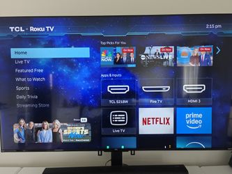 58 Inch TCL 4k Roku TV