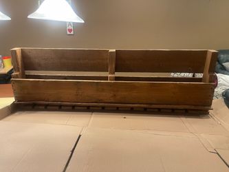 Rustic wine and glass holder for bar area